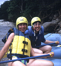 Whitewater rafting on Costa Rica tour